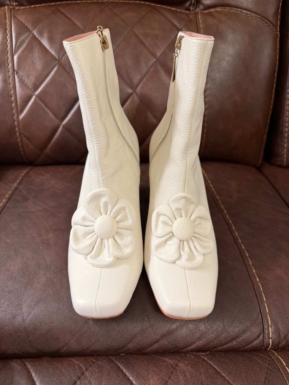 Butrich Sakura Flower Ankle Boots- Handmade in Peru